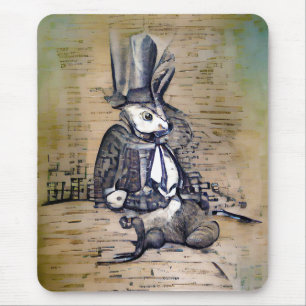 The Gentleman Rabbit Mouse Pad