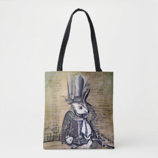 The Gentleman Rabbit Tote Bag
