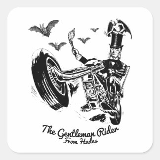 The Gentleman Rider from Hades Square Sticker