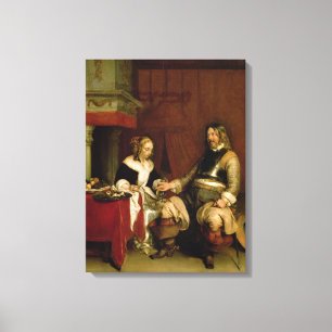 The Gentleman Soldier (oil on canvas) Canvas Print