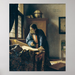The Geographer by Vermeer - Poster