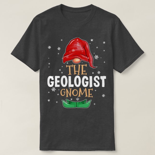 The geologist Gnome Family Matching Christmas Outf T-Shirt (Design Front)