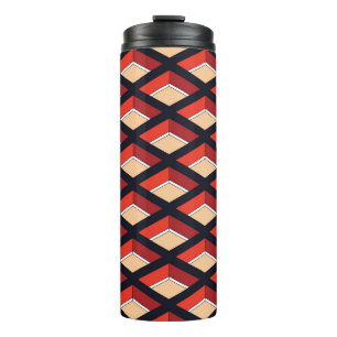 The geometric rhombus colourful pattern. Seamless Thermal Tumbler