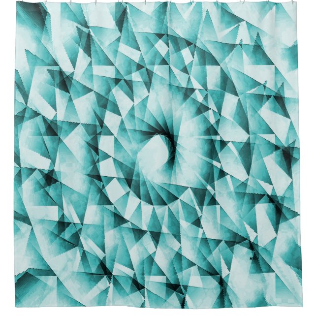 The Geometric Sea..... Shower Curtain (Front)