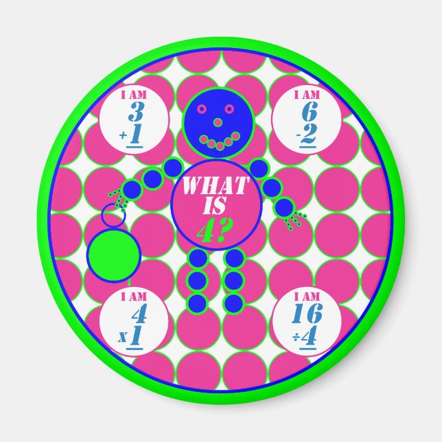 The Geometrics-Magnet-Circle-Age 4 Magnet (Front)