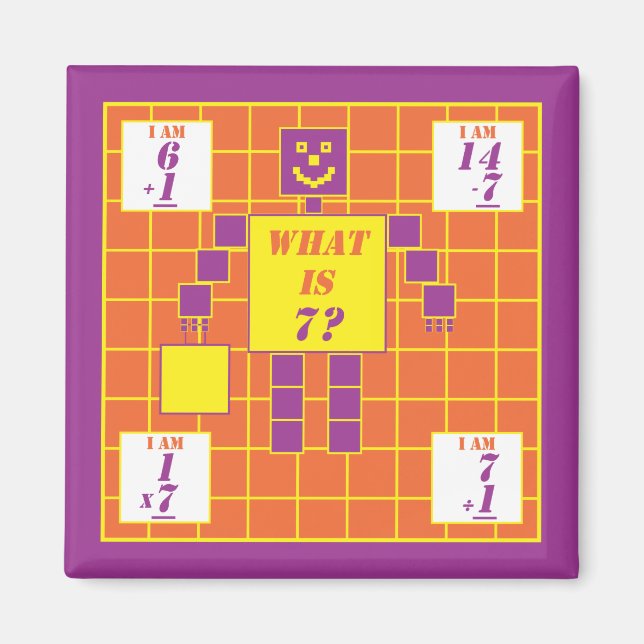 The Geometrics-Magnet-Square-Age 7 Magnet (Front)