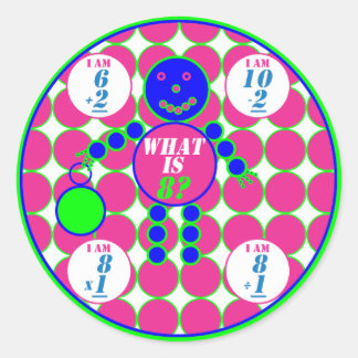 The Geometrics-Stickers-Circle-Age 8 Classic Round Sticker