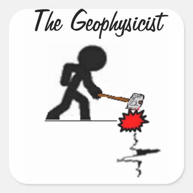 The Geophysicist Sticker (Front)