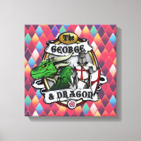 The George And Dragon Wrapped Canvas