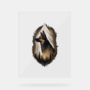 The German Shepherd 003 Acrylic Sign