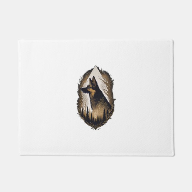 The German Shepherd 003 Doormat (Front)