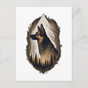 The German Shepherd 003 Postcard