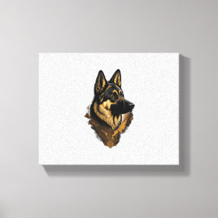 The German Shepherd 004 Canvas Print