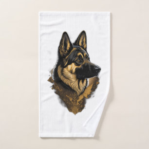 The German Shepherd 004 Hand Towel