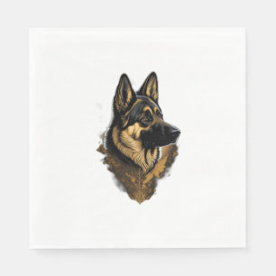 The German Shepherd 004 Napkin