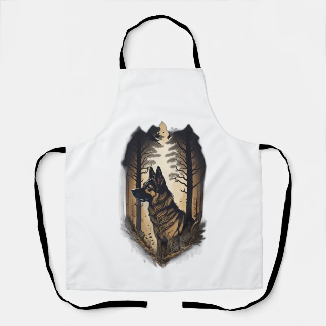 The German Shepherd 006  Apron (Front)