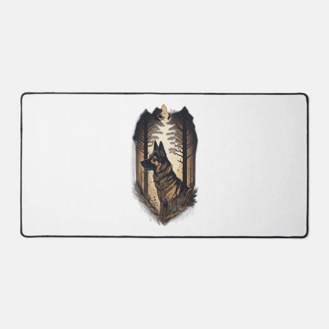 The German Shepherd 006  Desk Mat (Front)