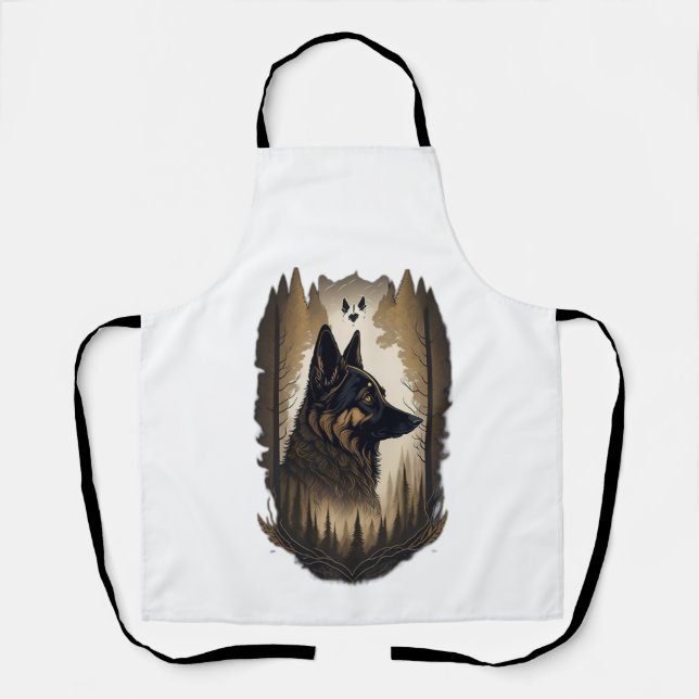 The German Shepherd 008  Apron (Front)