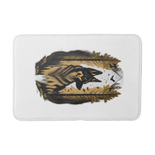 The German Shepherd 009 Bath Mat