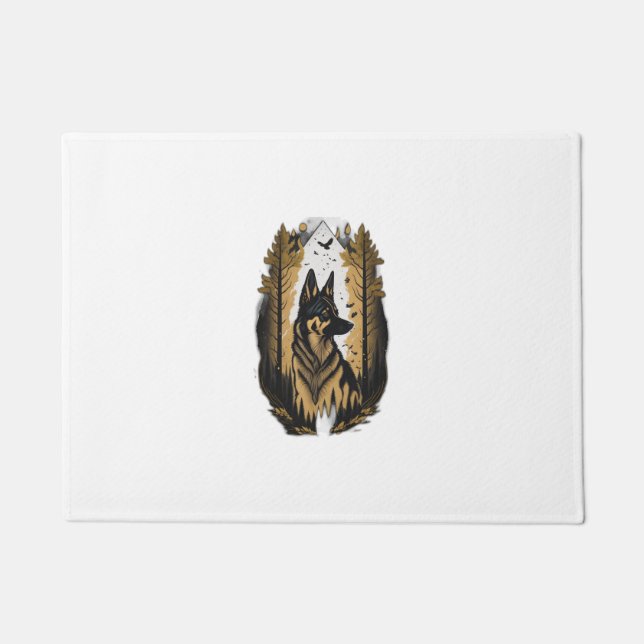 The German Shepherd 009  Doormat (Front)