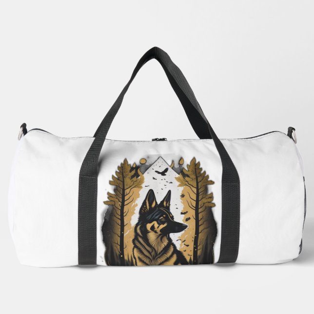 The German Shepherd 009  Duffle Bag (Front)