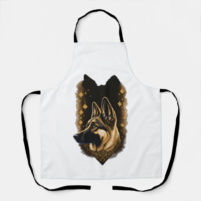The German Shepherd 011  Apron (Front)