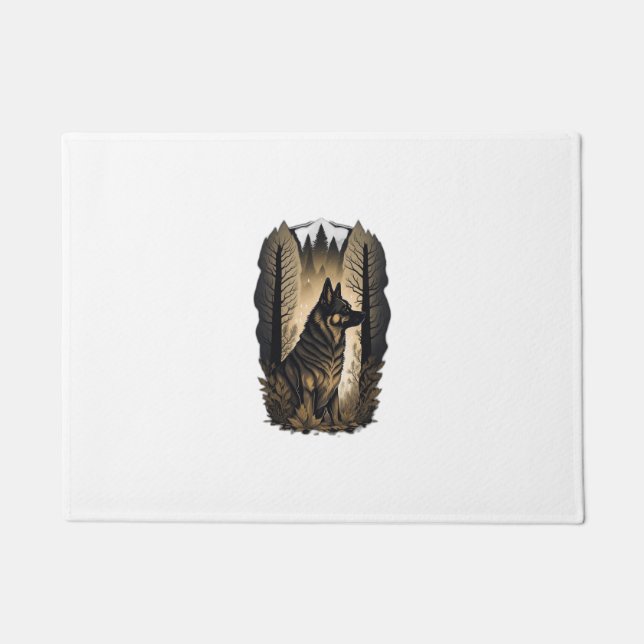 The German Shepherd 013  Doormat (Front)