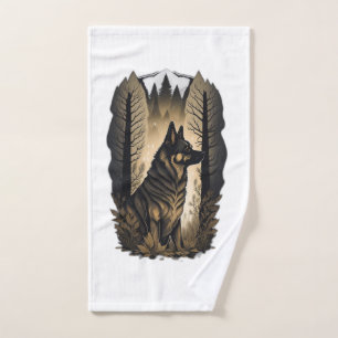 The German Shepherd 013 Hand Towel