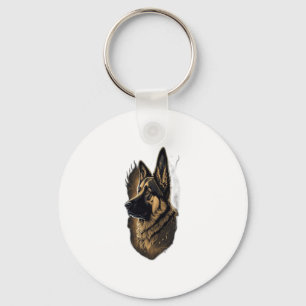 The German Shepherd   Key Ring