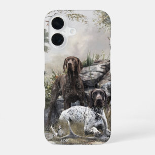 The German Shorthaired Pointer or Deutsch Kurzhaar iPhone 16 Case