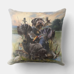 The German Wirehaired Pointer Cushion