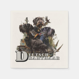 The German Wirehaired Pointer Napkin