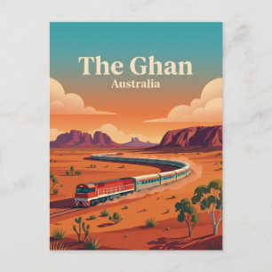The Ghan, Australian Outback rail journey Postcard