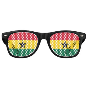 The Ghanaian tricolour Flag of Ghana Retro Sunglasses
