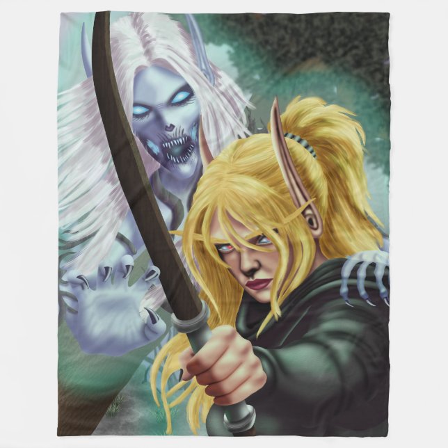 The Ghost and the Body Fleece Blanket (Front)