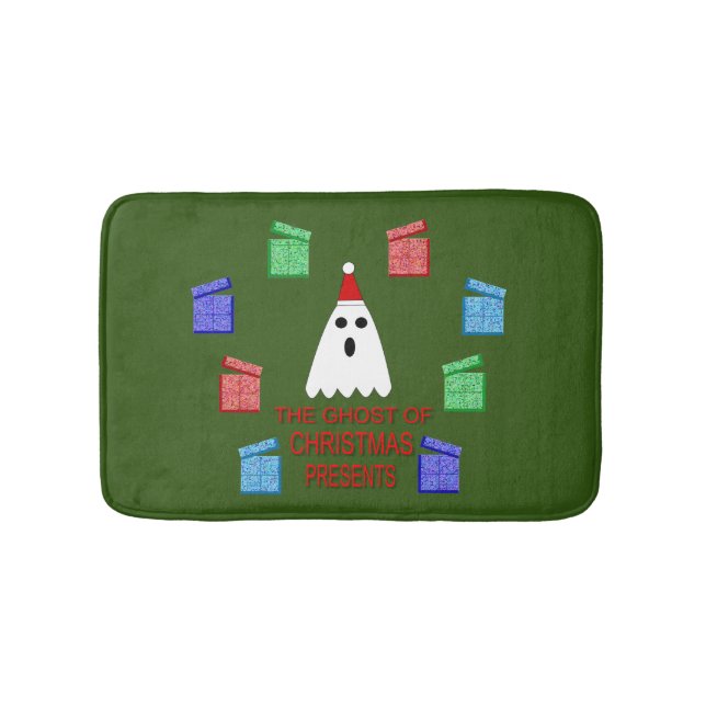 The Ghost of Christmas Presents Funny Bath Mat (Front)