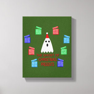 The Ghost of Christmas Presents Funny Canvas Print