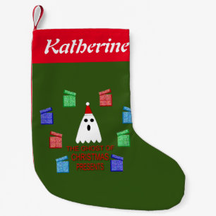 The Ghost of Christmas Presents Funny Custom Small Christmas Stocking