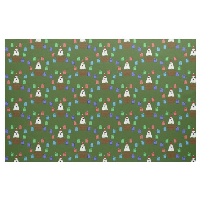 The Ghost of Christmas Presents Funny Fabric (Fat Quarter)