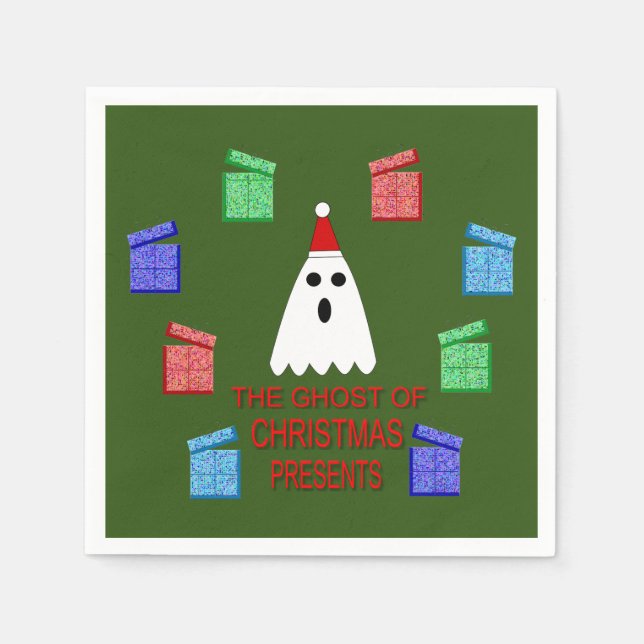 The Ghost of Christmas Presents funny Napkin (Front)