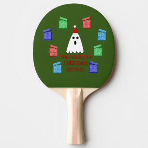 The Ghost of Christmas Presents Funny Ping Pong Paddle