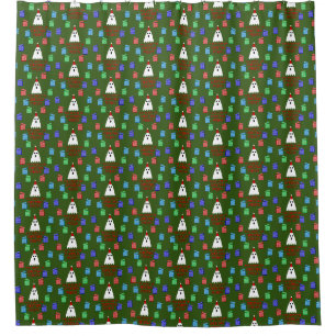 The Ghost of Christmas Presents Funny Shower Curtain