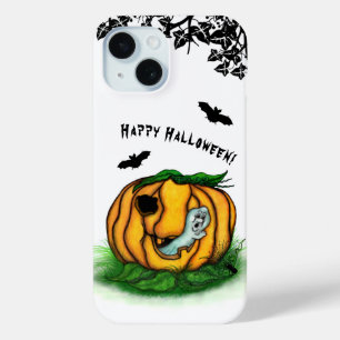 The Ghost of Halloween , Bat , Ghost and Spider iPhone 15 Case