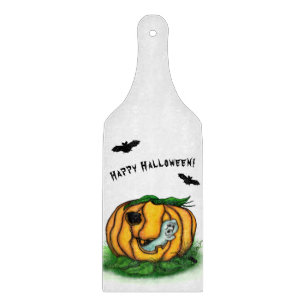 The Ghost of Halloween , Bat , Ghost and Spider Cutting Board