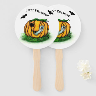 The Ghost of Halloween , Bat , Ghost and Spider Hand Fan