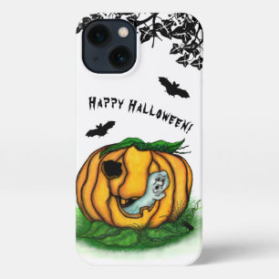 The Ghost of Halloween , Bat , Ghost and Spider iPhone 13 Case