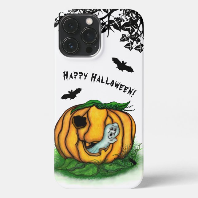 The Ghost of Halloween , Bat , Ghost and Spider iPhone Case (Back)