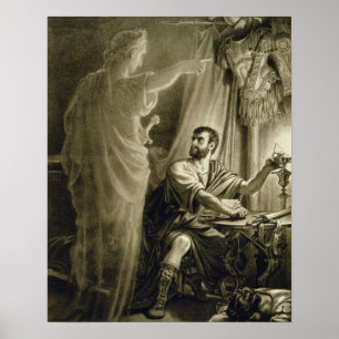 The Ghost of Julius Caesar, in the play by William Poster