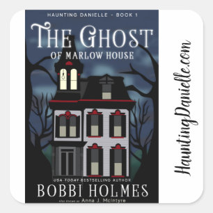 The Ghost of Marlow House Sickers Square Sticker