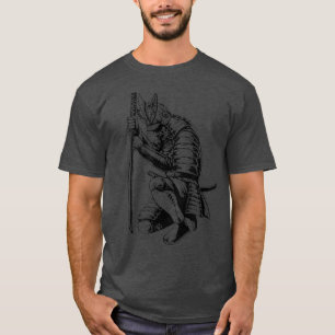 The Ghost Samurai Mask Warrior Samurai Swords Bush T-Shirt